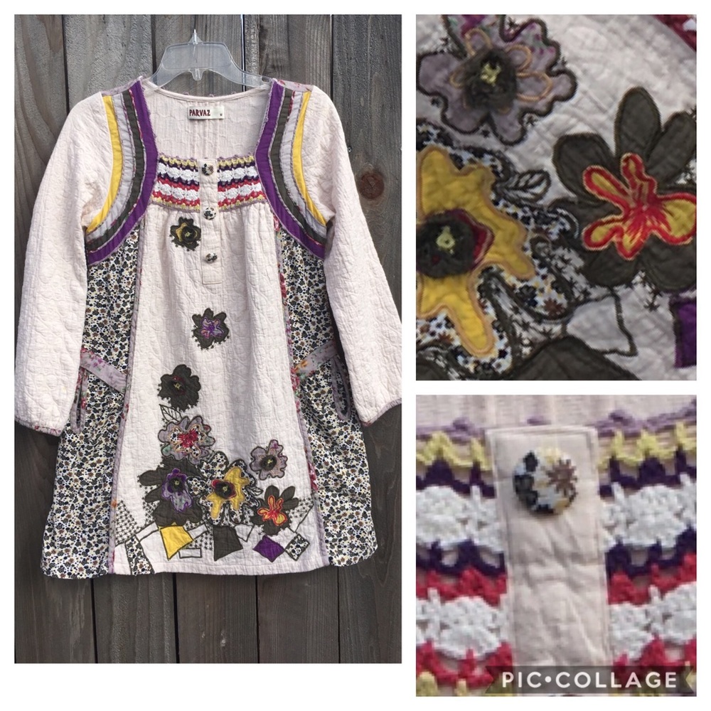 Quilted Embroidered PARVAZ  Dress!! - Picture 3 of 9